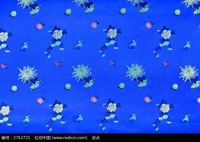 蓝色绸布 传统花纹 高雅花纹 绸缎 花纹图片