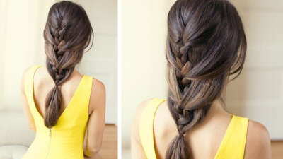 Think a French braid just looks too uptight? Try this relaxed version.