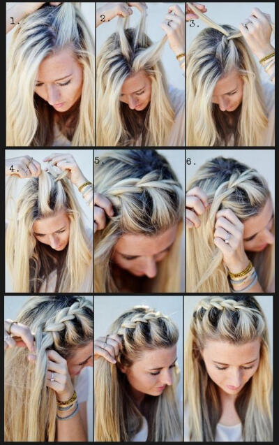 Draped French Braid. Tutorial via: The Shine Project.