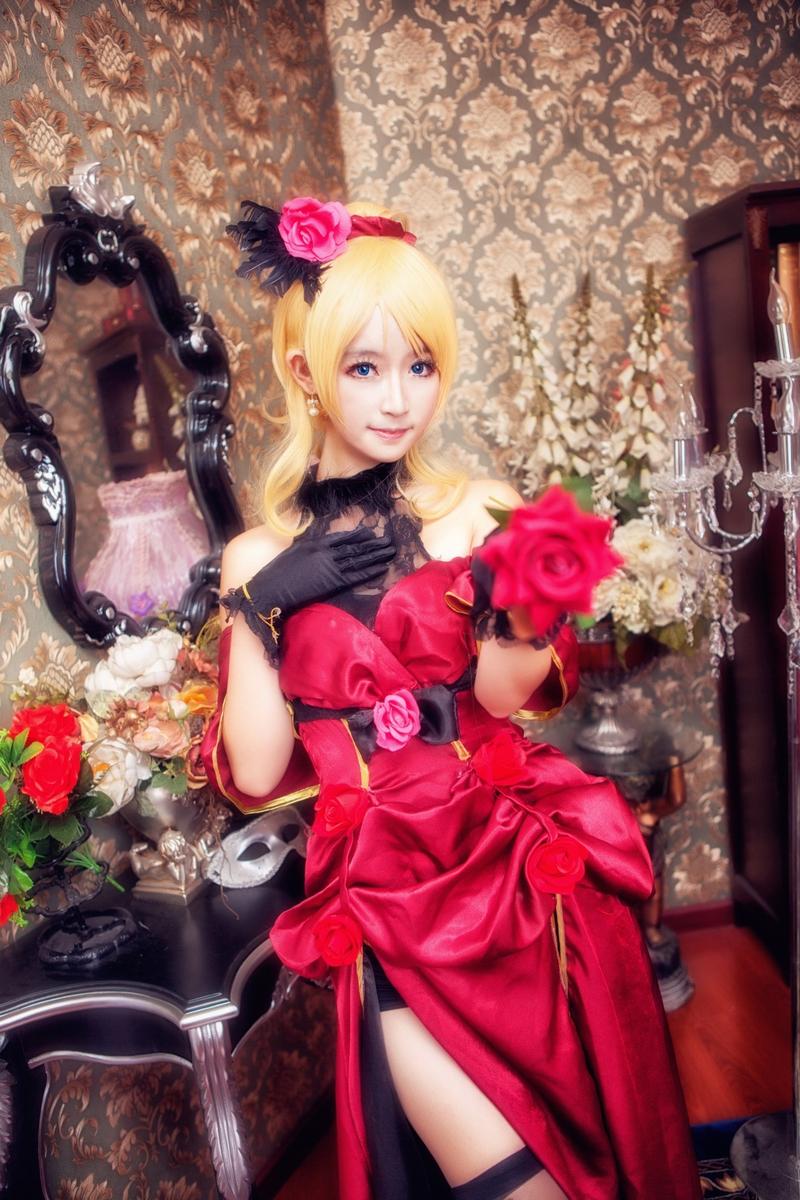 《Lovelive!》绚濑绘里化装舞会版COS CN：yui金鱼， 摄影：熙熙大魔王Nancy， 后勤：瞳-懒的抽筋， 摄影棚：青青艺术工作室