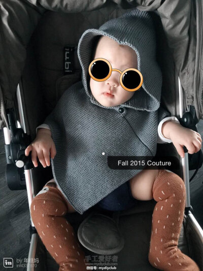 时尚的小披风-手工爱好者