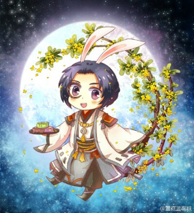 #古剑奇谭二#中秋节要到了，分享一只热爱烹饪的谢波波和他新作月饼。