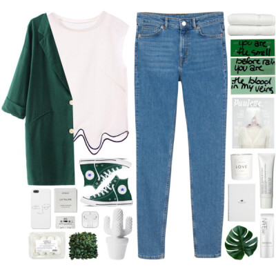 A fashion look from September 2015 featuring white sleeveless shirt, single breasted jacket and Monki. Browse and shop related looks.