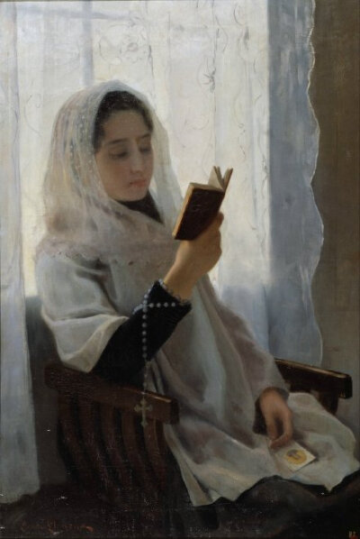 Joan Llimona - Reading