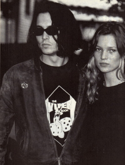 Kate Moss and Johnny Depp