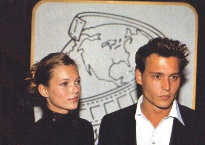 Kate Moss and Johnny Depp