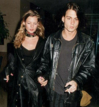 Kate Moss and Johnny Depp