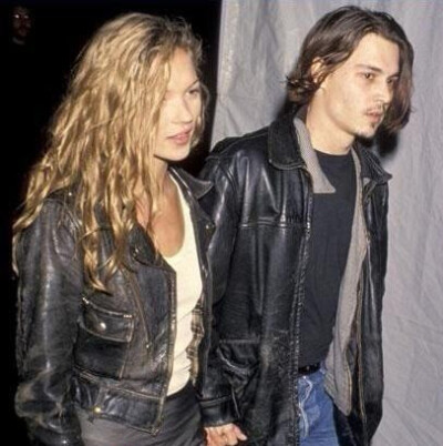 Kate Moss and Johnny Depp