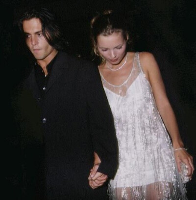 Kate Moss and Johnny Depp