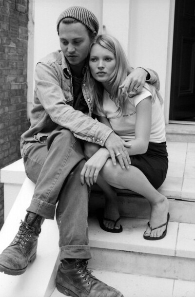 Kate Moss and Johnny Depp