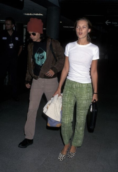 Kate Moss and Johnny Depp