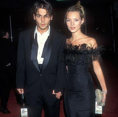 Kate Moss and Johnny Depp