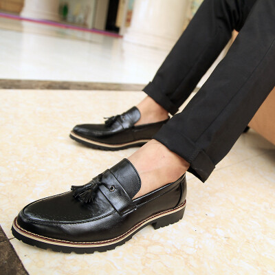 春夏季商务正装休闲潮男皮鞋子真皮镂空雕花时尚复古流苏布洛克鞋-淘宝网