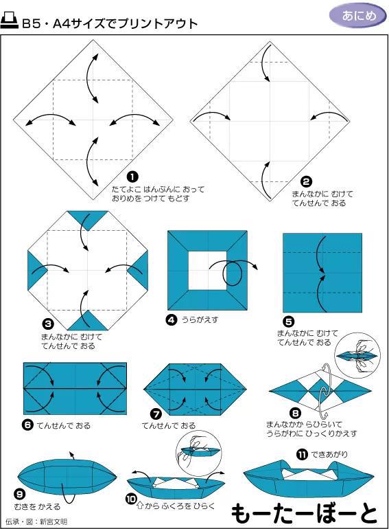 快失传的折纸，太宝贵了！给孩子留着 有篷小船