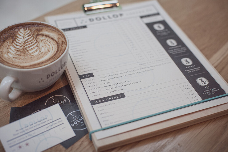 平面设计欣赏dollopcoffeeampamptea品牌形象