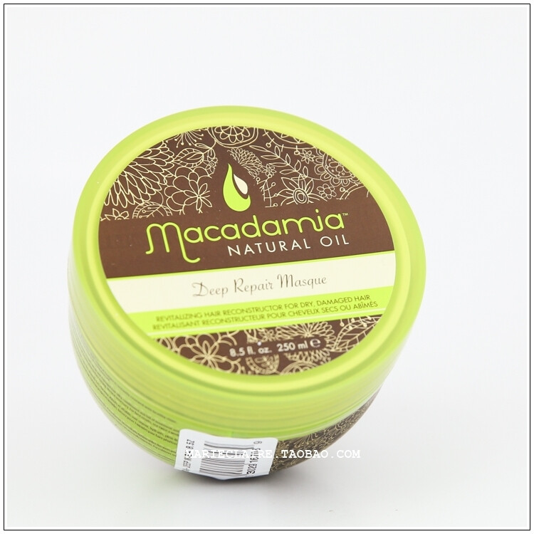 【MACADAMIA DEEP REPAIR MASQUE澳洲坚果深层修复发膜】。关于Macadamia Professional品牌：这个品牌的核心成分是他们独创的PRO OIL COMPLEX成分，这是一种结合了澳洲坚果和摩洛哥坚果的混合油，含有丰富OMEGA 7，5，3，9饱和脂肪酸，可以深入修复头发，但又不会对头发造成负担。