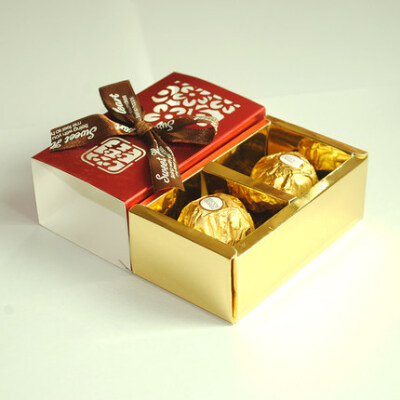 费列罗榛果威化巧克力中式镂空2粒装婚庆礼盒喜糖盒含糖婚礼糖果