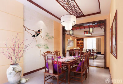 中式餐厅明清古典家具设计图