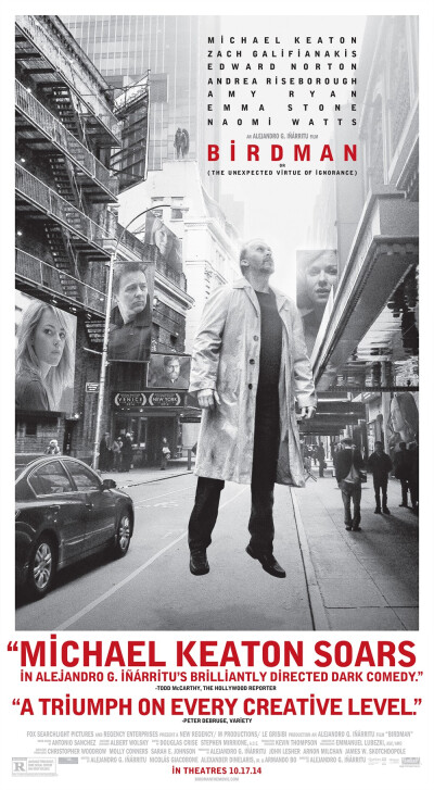 【鸟人 (2014) Birdman】这部电影讲述了一位曾经扮演过超级英雄的过气演员，希望通过出演一部舞台剧来挽救事业，但是跟他合作的傲慢男主角却威胁着要把所有东西都毁于一旦。艾玛将饰演这位过气演员的女儿，她本身也…