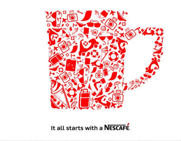 雀巢咖啡（Nescafé）新LOGO设计效果图 - 孙悟空威客网