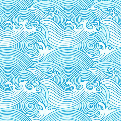 古典海浪花纹