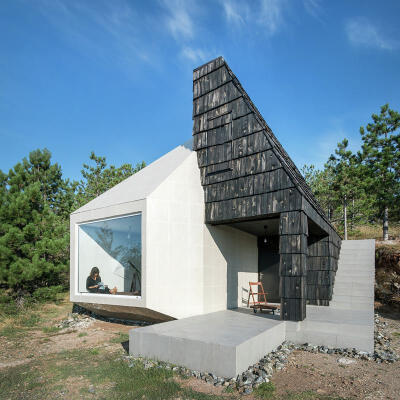 美极林中小屋,来源:contemporist.com