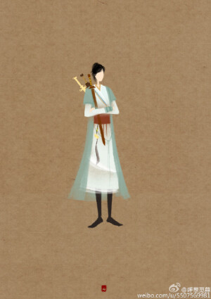 #每日一涂##无脸古装群像#K六月的雨-胡歌 我李逍遥要做天下第一大侠！