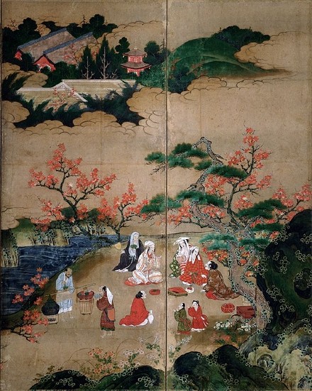 16世纪到19世纪日本屏风上的绘画