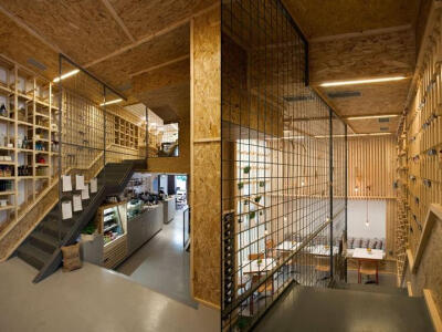 木质元素打造多样化咖啡厅,来源:idzoom.com