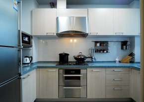 两居室130平米混搭风格两室两厅混搭厨房装修效果图设计欣赏
