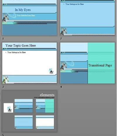 蓝色通讯企业PPT模版www.2ppt.cn