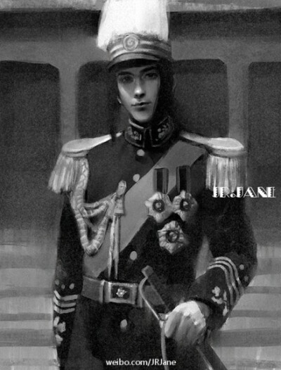 #APH#穿礼服的王耀。摄于1930年.走出礼堂看起来心情颇好，一改以往黑脸，特意停步由po主拍照