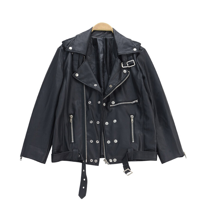 Rock' N' Roll' 朋克 PU皮夹克 皮娄 old school 款