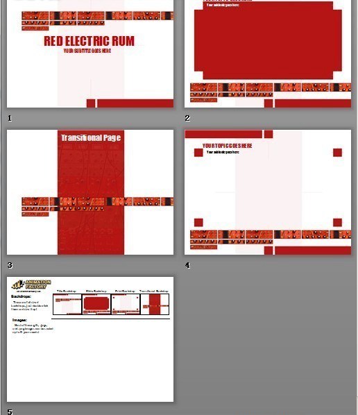 红色块工业幻灯PPT模板www.2ppt.cn