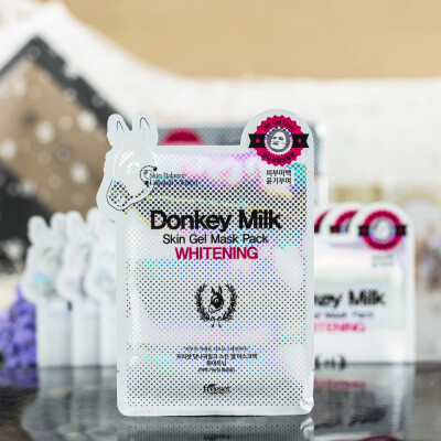 可莱丝Donkey Milk驴奶面膜贴单片 抗皱保湿补水滋养红色美白款