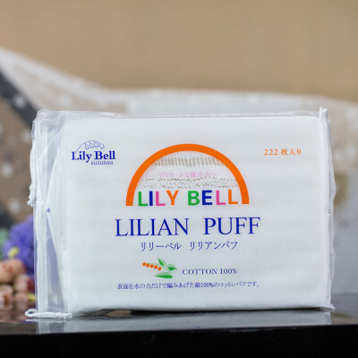 lily bell丽丽贝尔化妆棉 纯棉卸妆棉222片装 日本正品好用特价