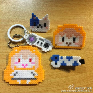 @拼拼豆豆 @拼豆手作俱乐部 @咪小窝_麦麦 最近做了好多好多最喜欢有木有wifi