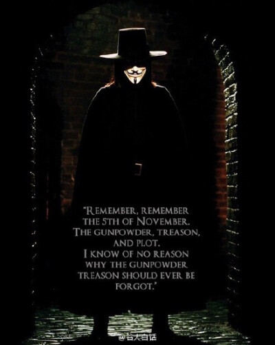 Remember. Remember. The 5th of November.