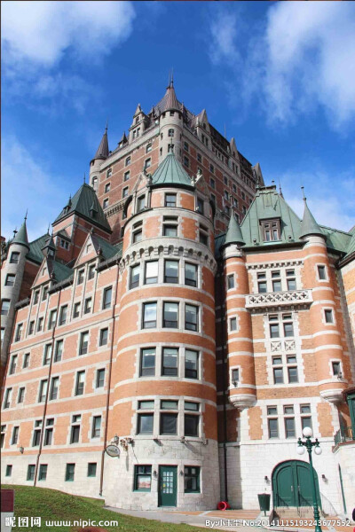 古堡酒店 加拿大 魁北克 法式 英式 古堡 建筑 红砖 尖顶 旅行照片 摄影 建筑园林 建筑摄影 72DPI JPG