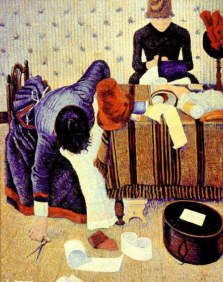 保罗·西涅克 (Paul Signac 1863—1935) ，法国新印象派(Neo-impressionism)、点彩派(Pointillism)创始人之一，他的作品以风景画为主，且经常使用点彩派技法作画 。