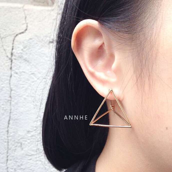 ANNHE Earrings COS otherstories 三角金字塔设计感耳环配饰女