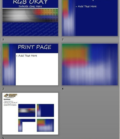 蓝底白光彩色虚影技术类PPT模板www.2ppt.cn