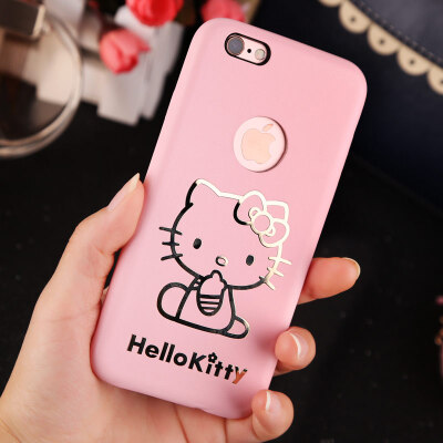 Hello kitty iphone6 plus手机壳苹果6s超薄外壳卡通防摔保护套女