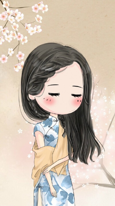 旗袍、油纸伞，