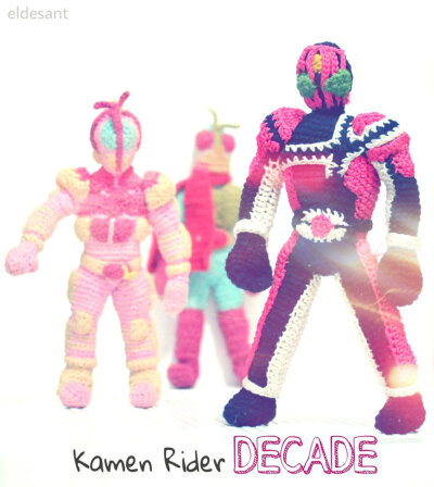 Kamen rider decade from crochet by el-desant