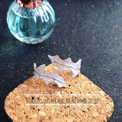 apm独家定制 唯美海藻精致微镶满钻超闪开口戒指