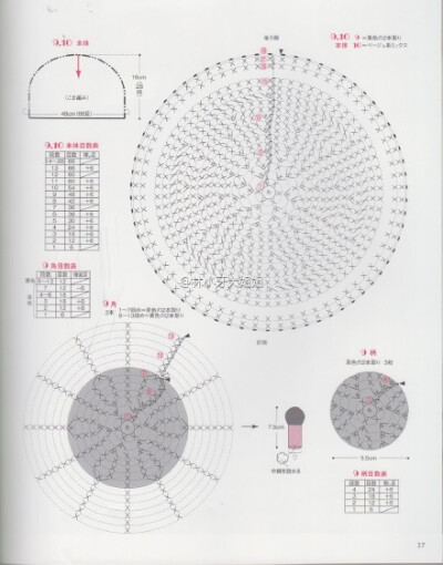 #林小牙大姐姐的手作收藏集##钩编 单元花 图解 钩针#每日分享 适合1-2岁宝宝的动物造型的帽子