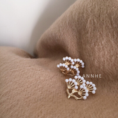 ANNHE Earrings 日系和风唯美精致vintage名媛优雅耳钉耳夹无耳洞