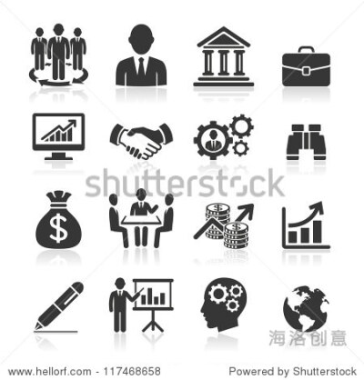 Business icons, management and human resources set1. vector eps 10. More icons in my portfolio.