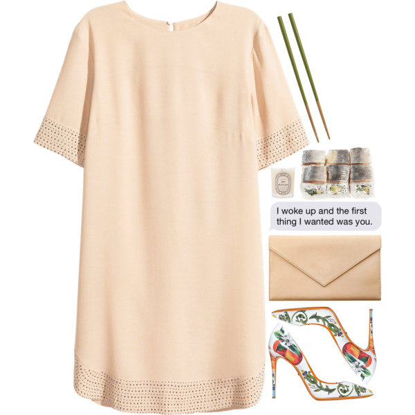 A fashion look from November 2015 featuring short sleeve dress, pointed-toe pumps and envelope clutch. Browse and shop related looks.